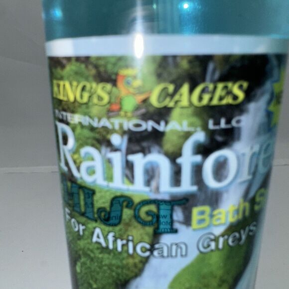 Blue Kings Cages Rainforest Mist Bath Spray for African Greys 8 oz - Picture 4 of 4